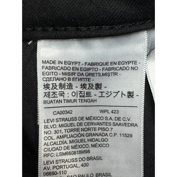 Levi's 725 Women's High Rise Bootcut Black Stretch Denim Jeans - 26x32 (25x31) - Picture 5 of 7